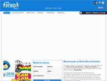 Tablet Screenshot of hotelecoavenida.com